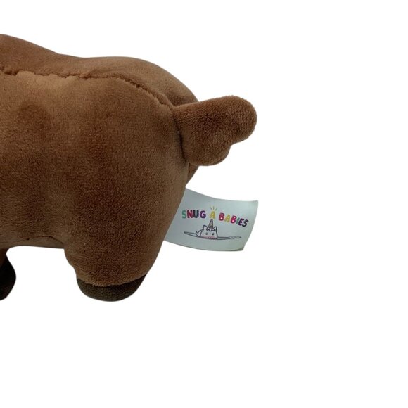 Snug A Babies Pixie Crush Dog Unicorn Brown Dogicorn 5" Plush Stuffed Animal - Picture 5 of 9